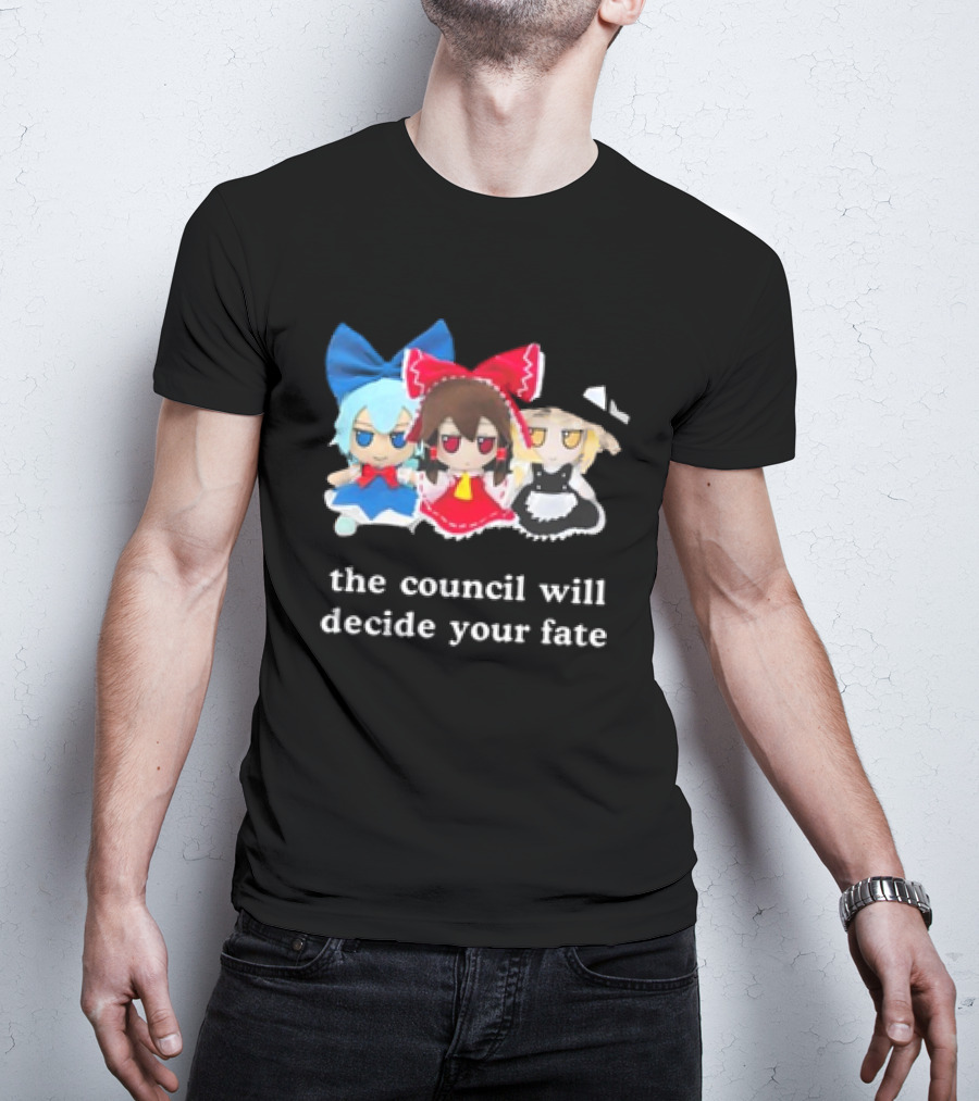 The Council Will Decide Your Fate Touhou Cirno Marisa Reimu Dolls T-Shirt