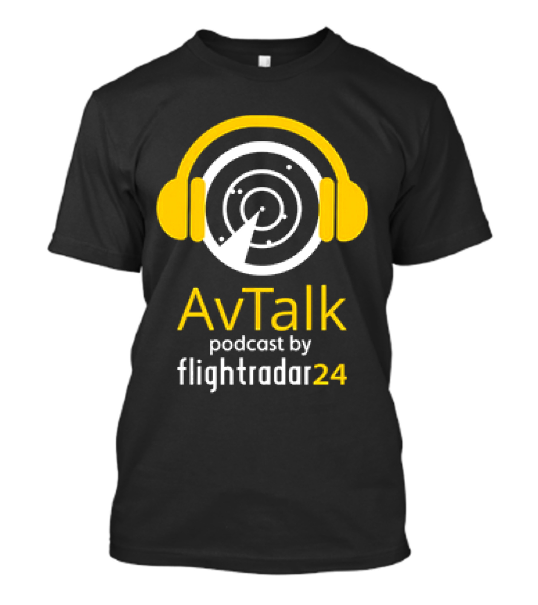 AvTalk Podcast By Flightradar24 With Steve Giordano Radar Headphones T-Shirt