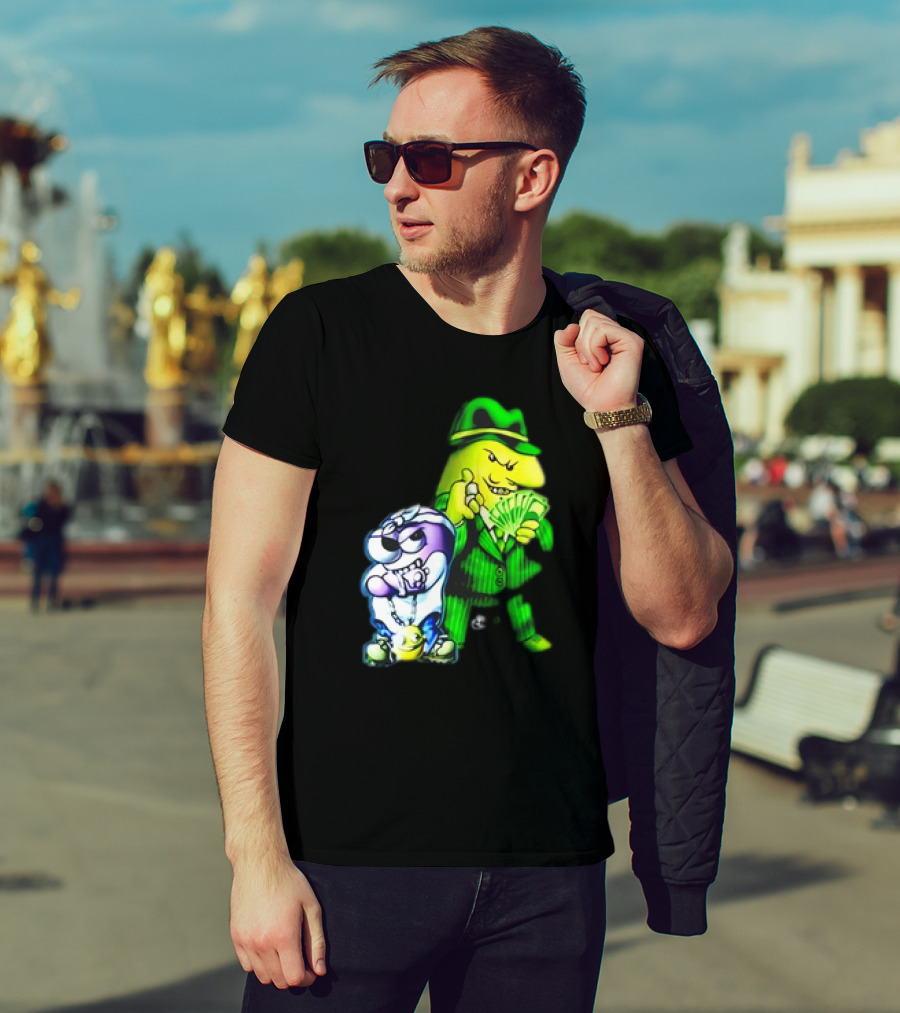 Cool Gangsta Friends Smiling Money Holders T-Shirt