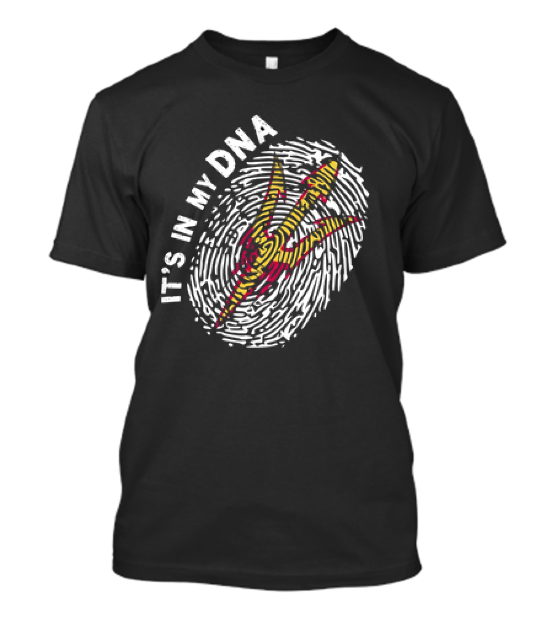 IT'S IN MY DNA Arizona State Sun Devils Football Fingerprint T-Shirt