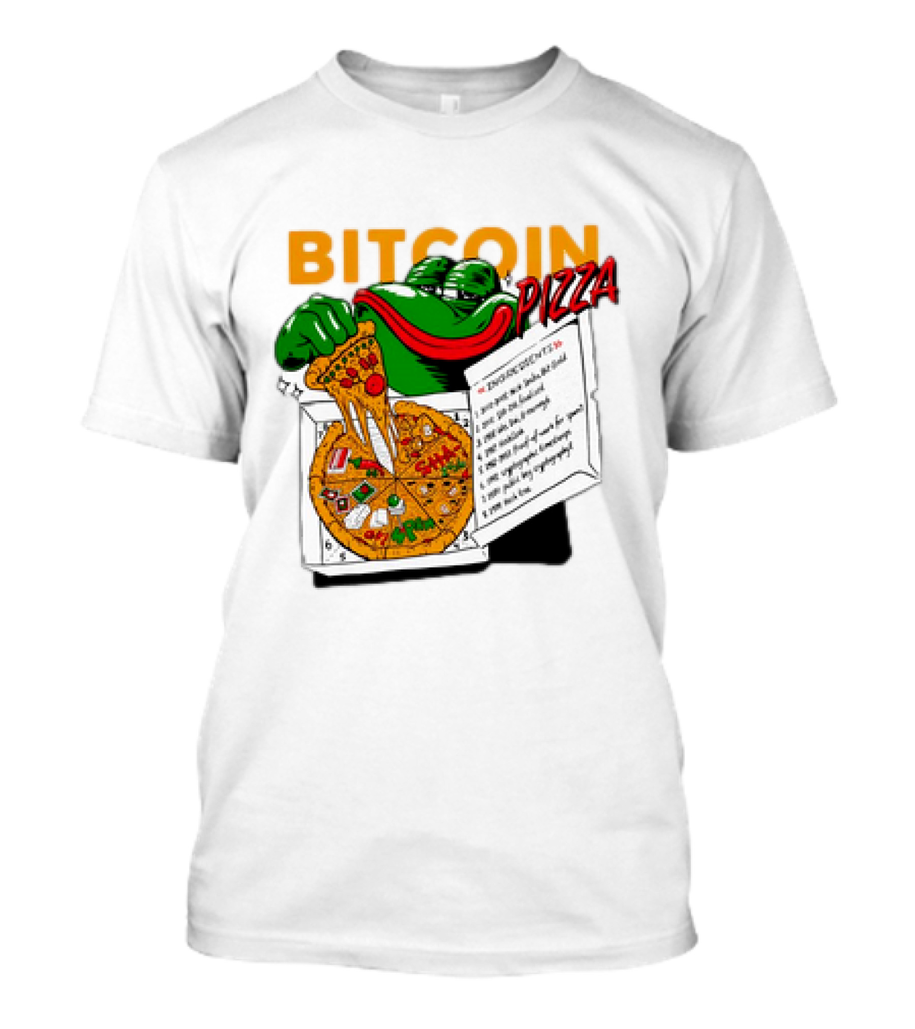 Bitcoin Pizza Frog Meme T-Shirt