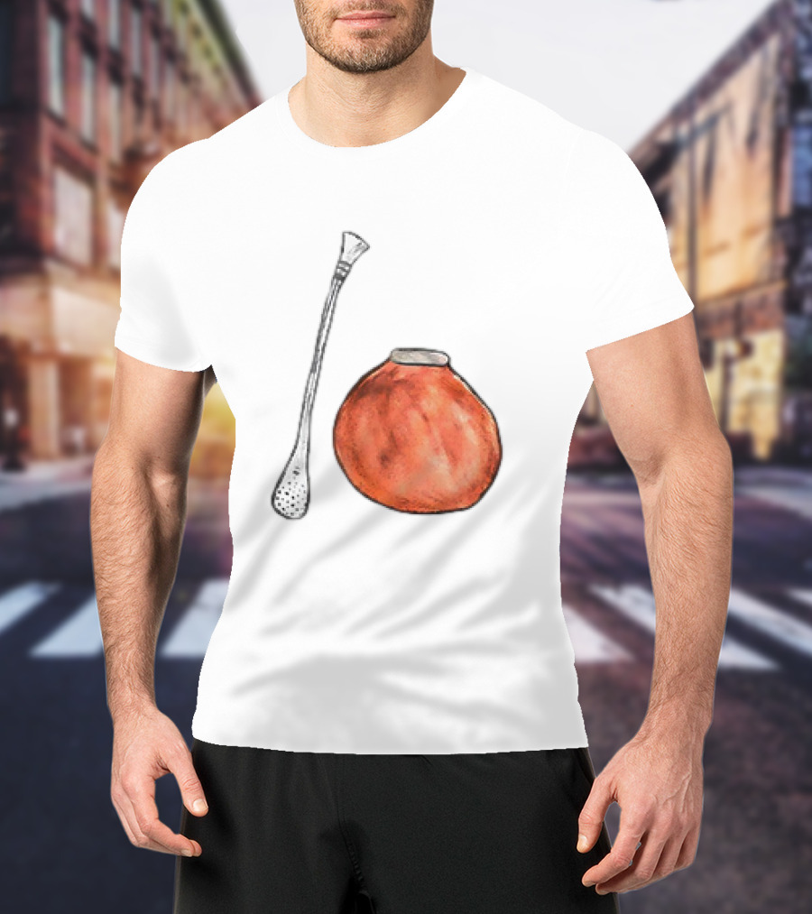 Matte And Bombilla Classic Gourd And Straw T-Shirt