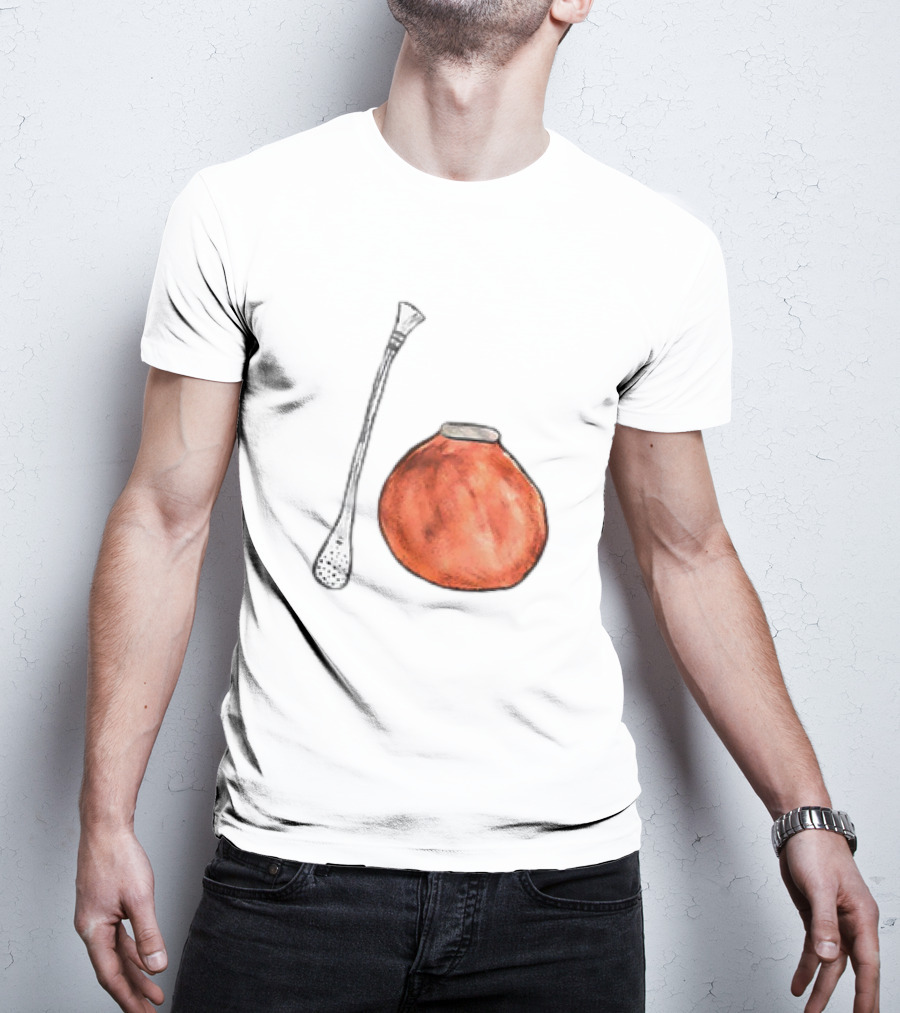 Matte And Bombilla Classic Gourd And Straw T-Shirt