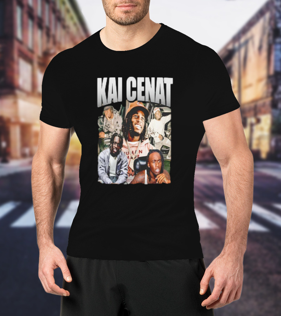 Kai Cenat Vintage Style Collage With 90s Vibe T-Shirt