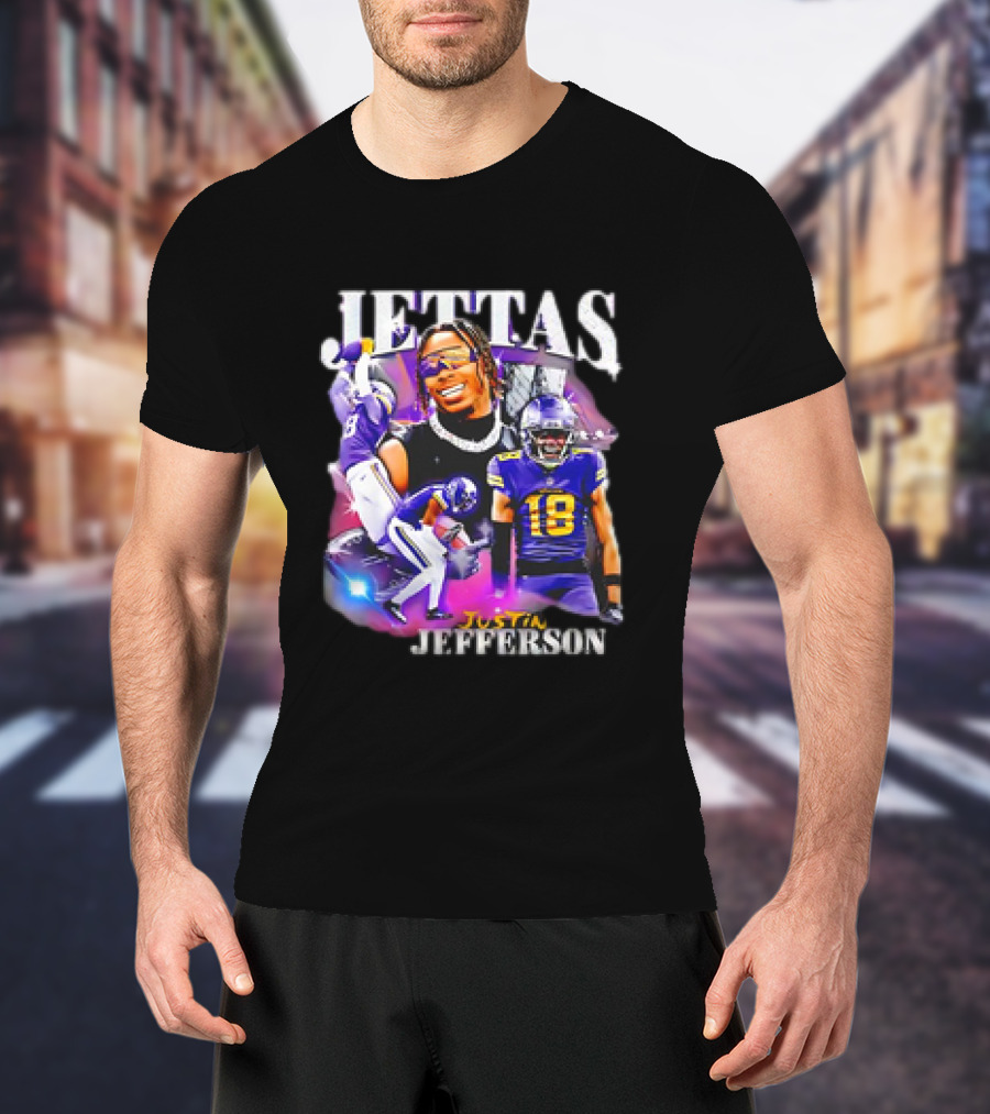 Jettas Justin Jefferson Minnesota Vikings 90s T-Shirt