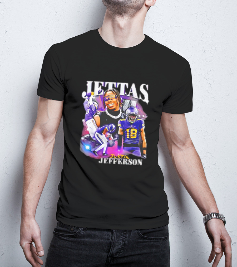 Jettas Justin Jefferson Minnesota Vikings 90s T-Shirt
