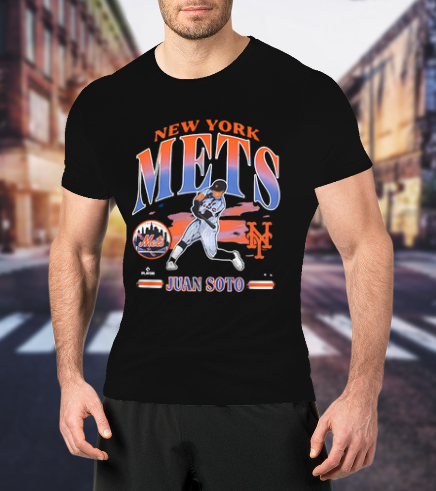 New York Mets Juan Soto Player MLB Baseball '47 Mets T-Shirt