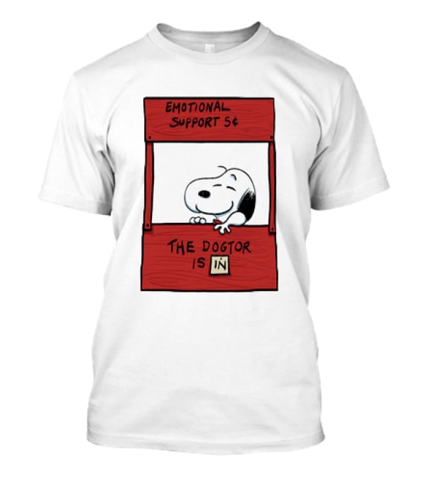 Emotional Support The Dogtor Is In T-Shirt