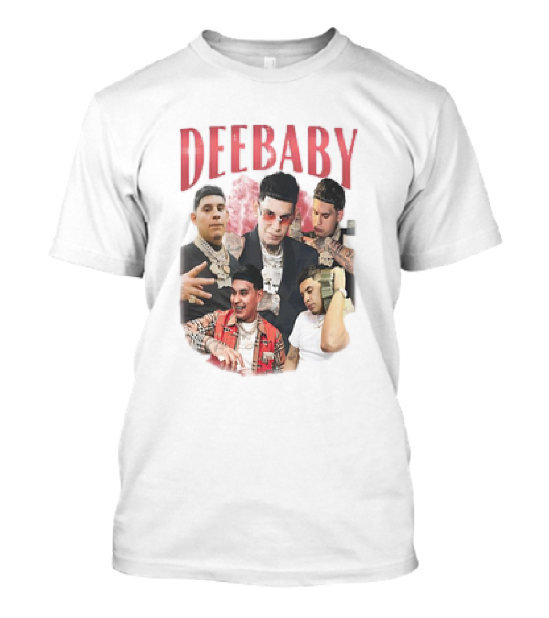 DEEBABY Collage With Jewelry Style Motifs T-Shirt