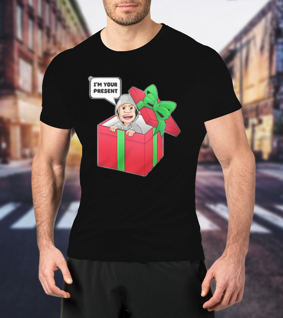 Artem Potokin I’m Your Present Cartoon Character In Gift Box T-Shirt