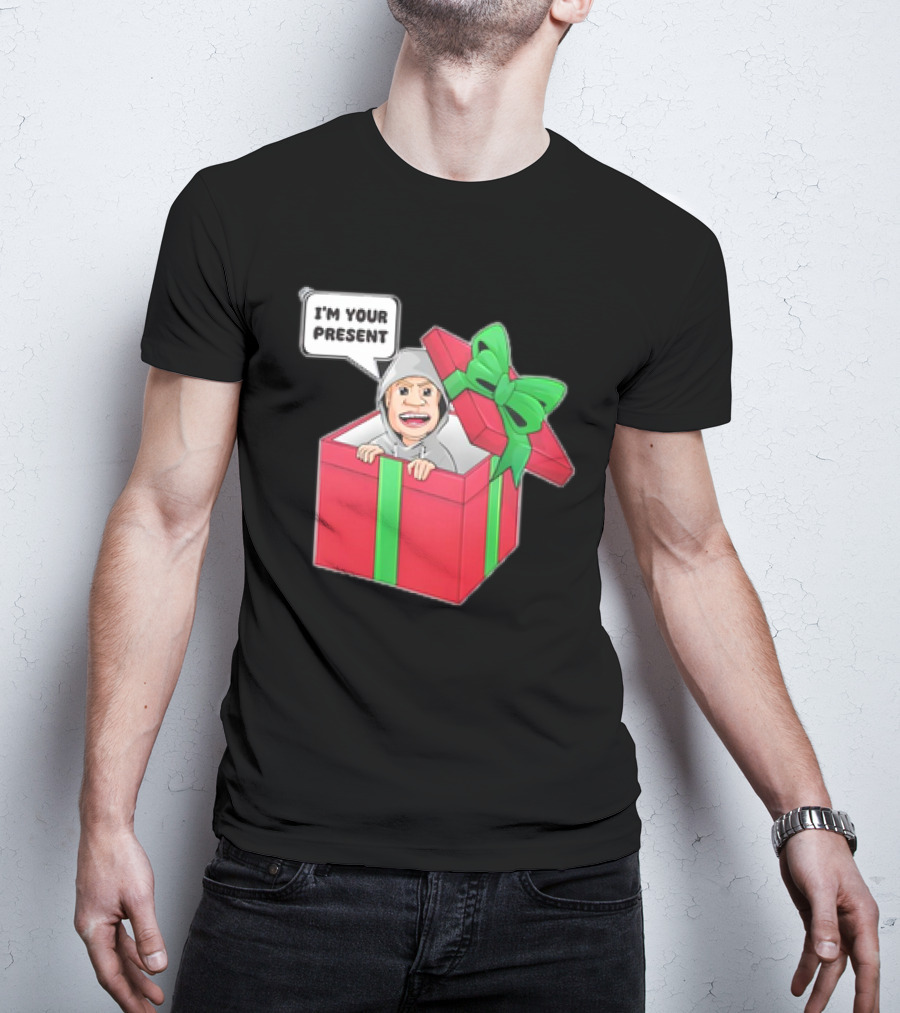 Artem Potokin I’m Your Present Cartoon Character In Gift Box T-Shirt