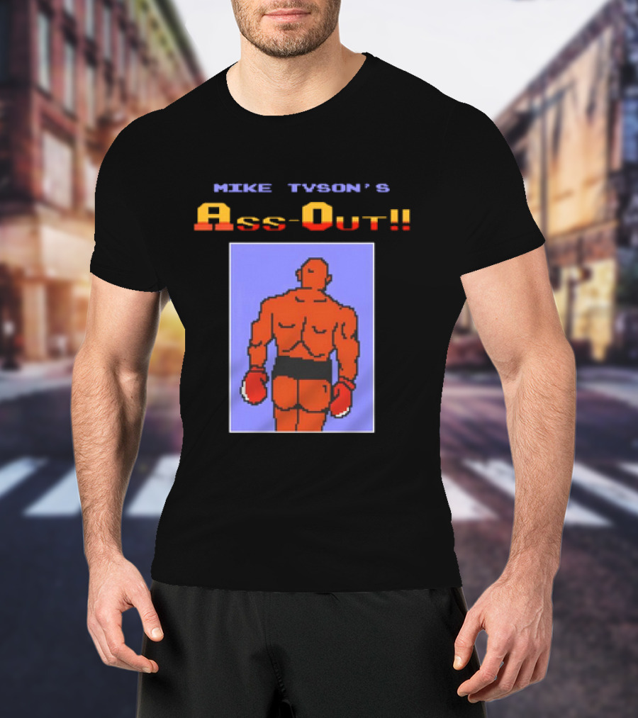 Mike Tyson's Ass-Out Pixels T-Shirt