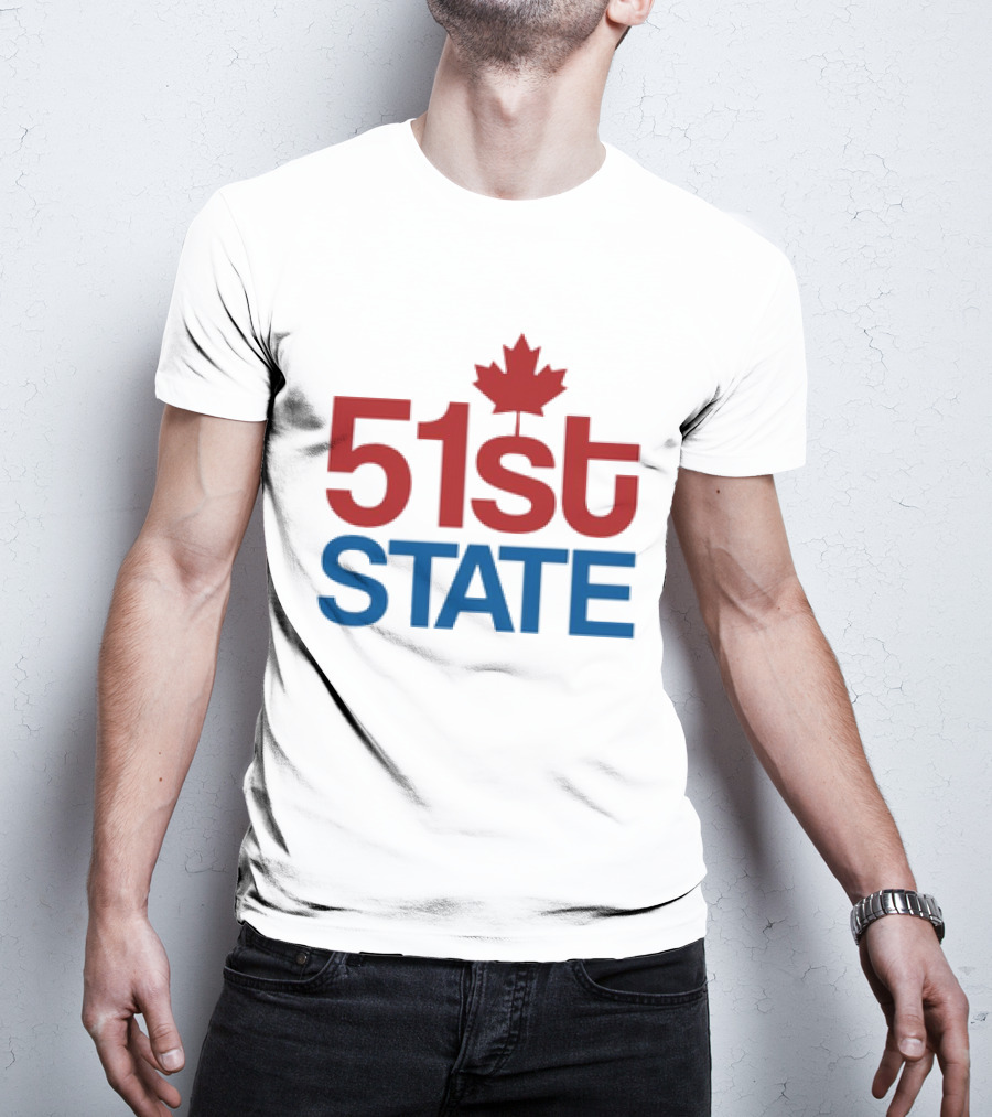 Canada 51st State Maple Leaf T-Shirt