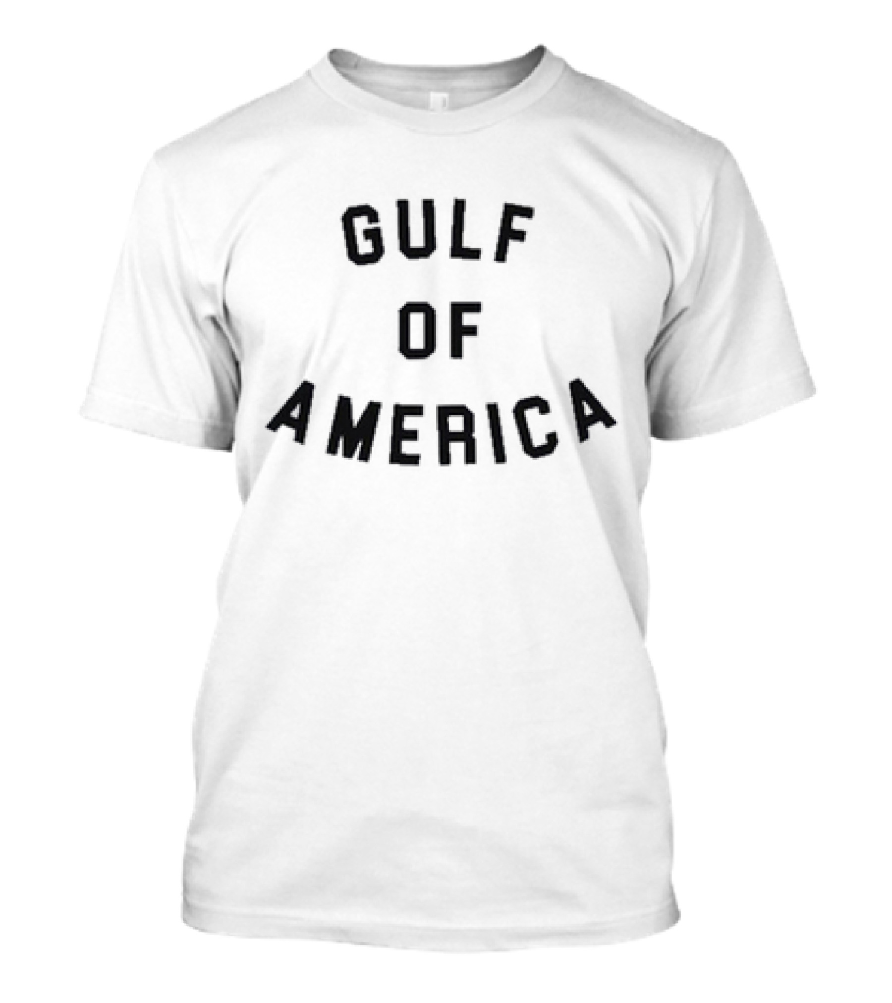 Gulf Of America Usa Coastal Region Mock Sports Text T-Shirt