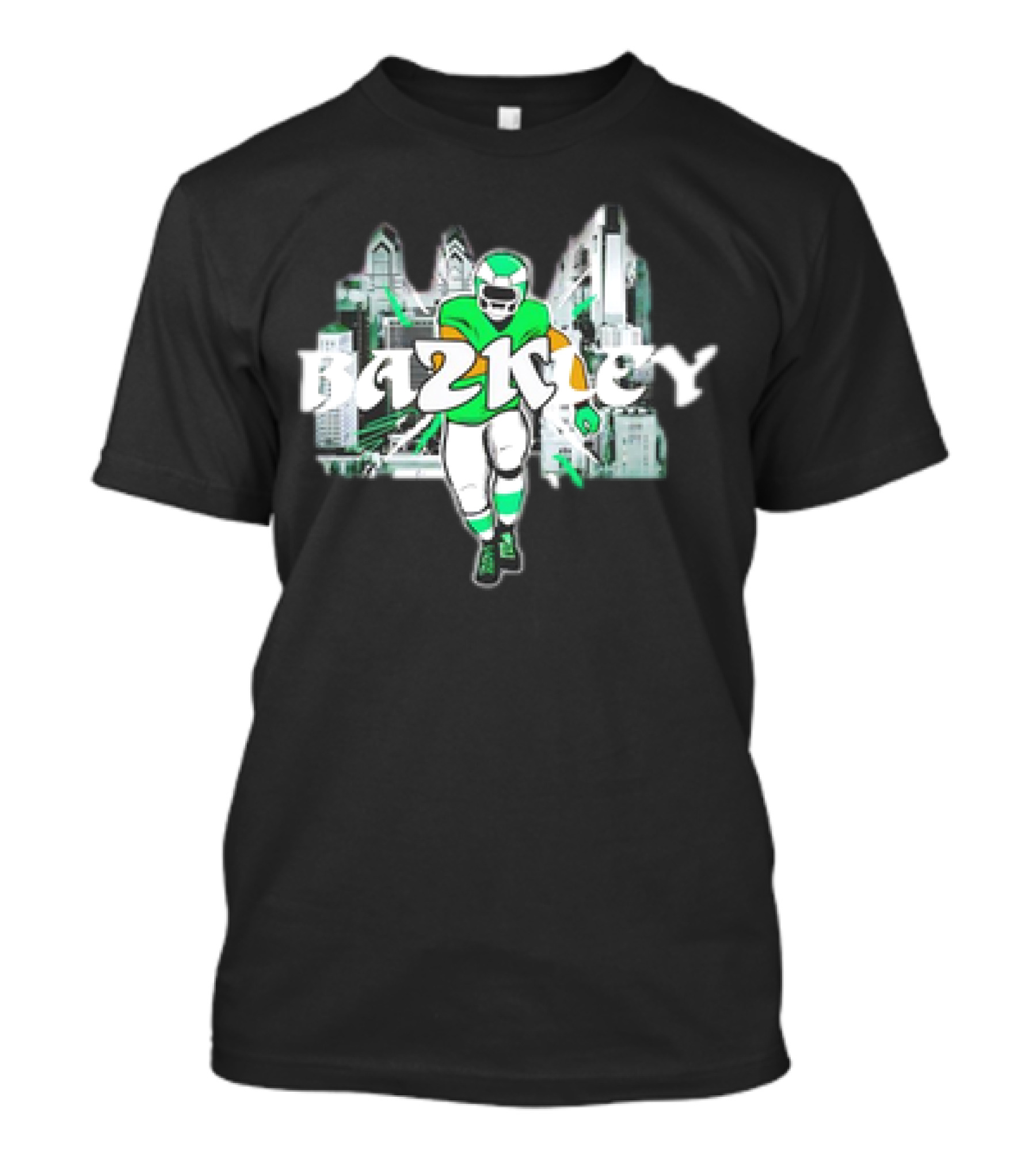 Saquon Barkley Bazkley Philadelphia Eagles 2K Football Player Cityscape T-Shirt