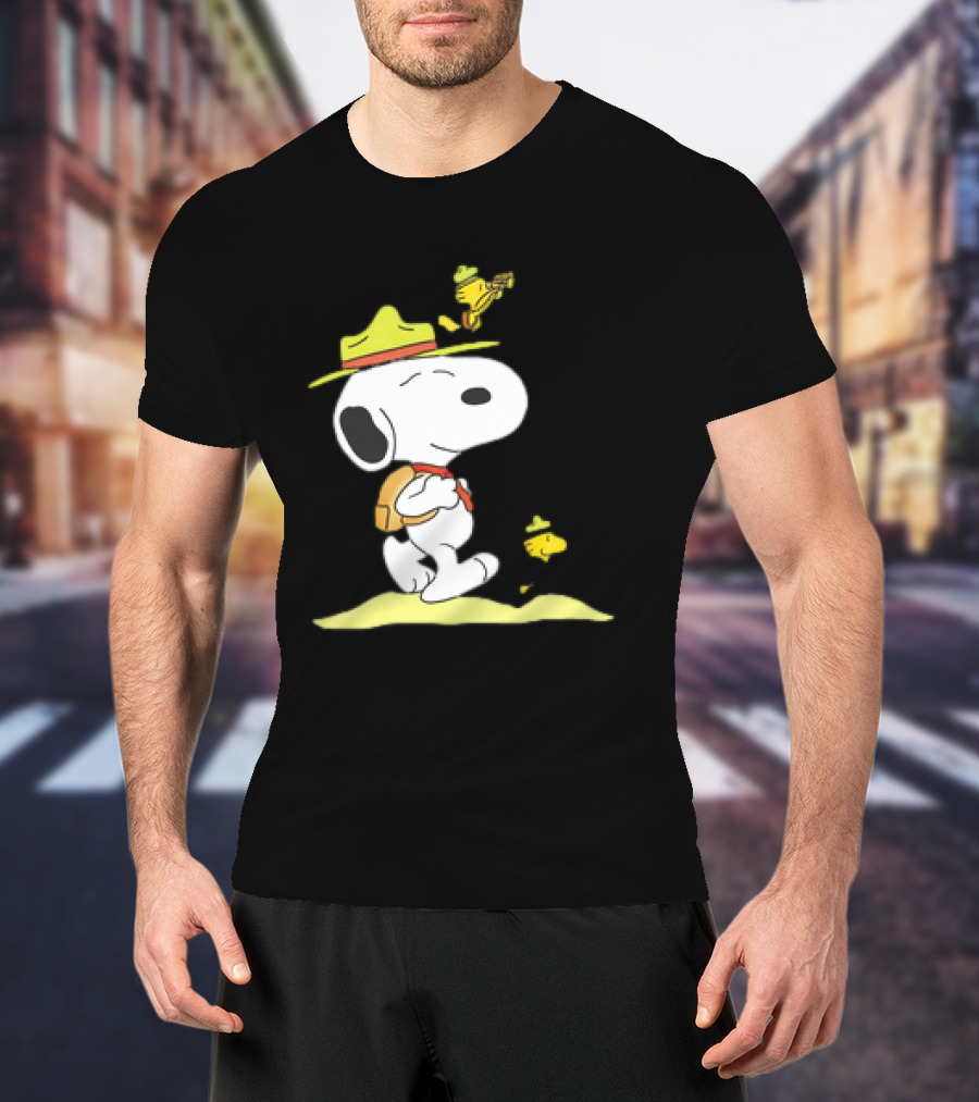 Snoopy And Woodstock Exploring Adventure Trail T-Shirt