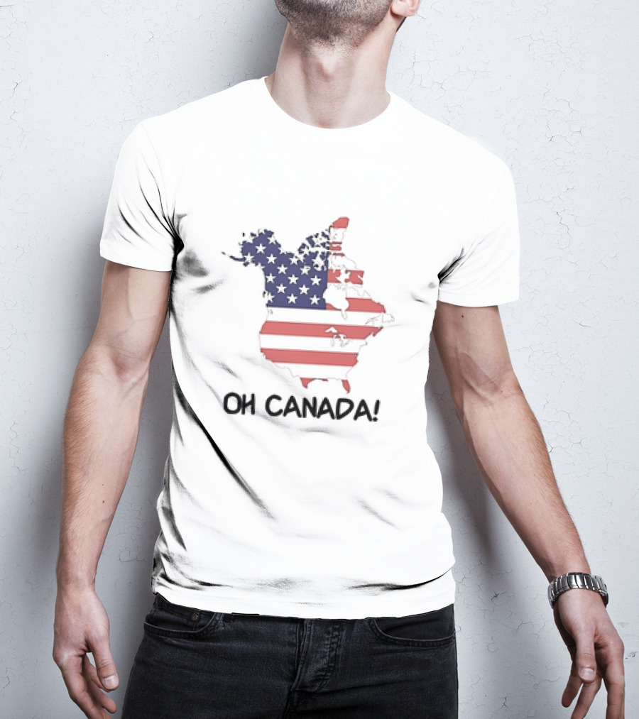 OH Canada USA Map Flag T-Shirt