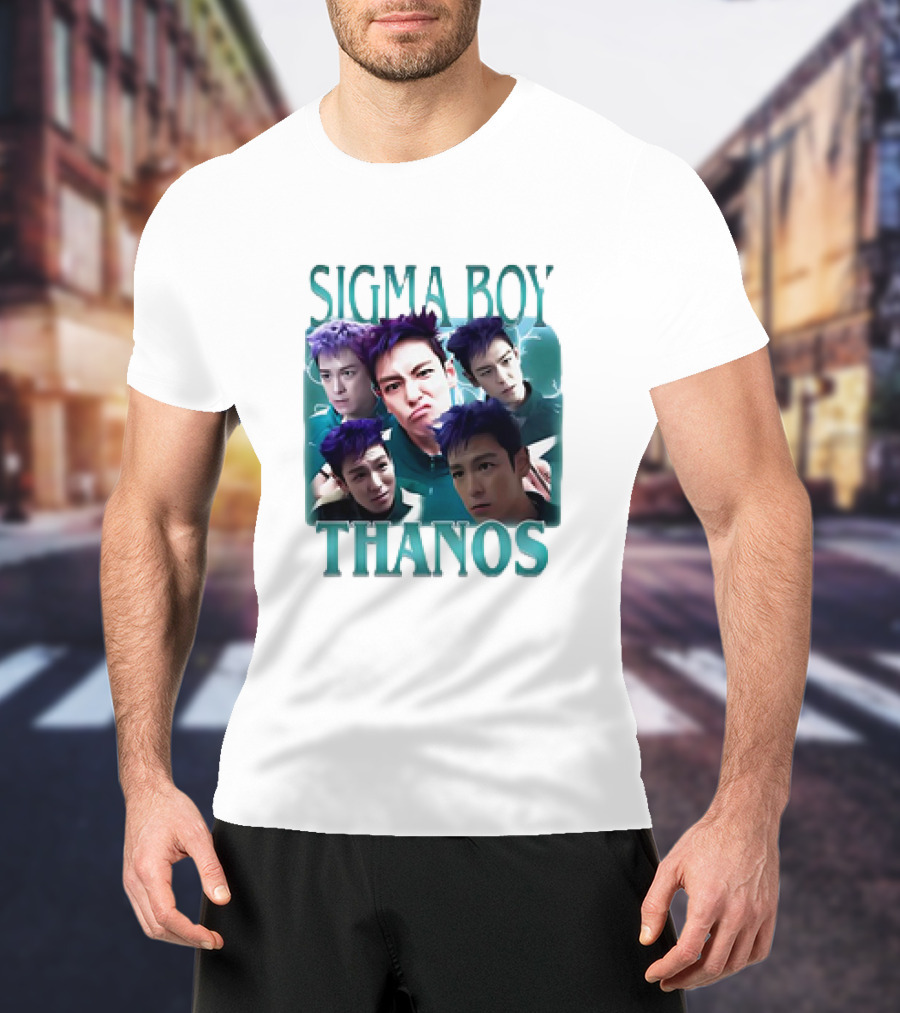 Sigma Boy Thanos Squid Game Faces T-Shirt