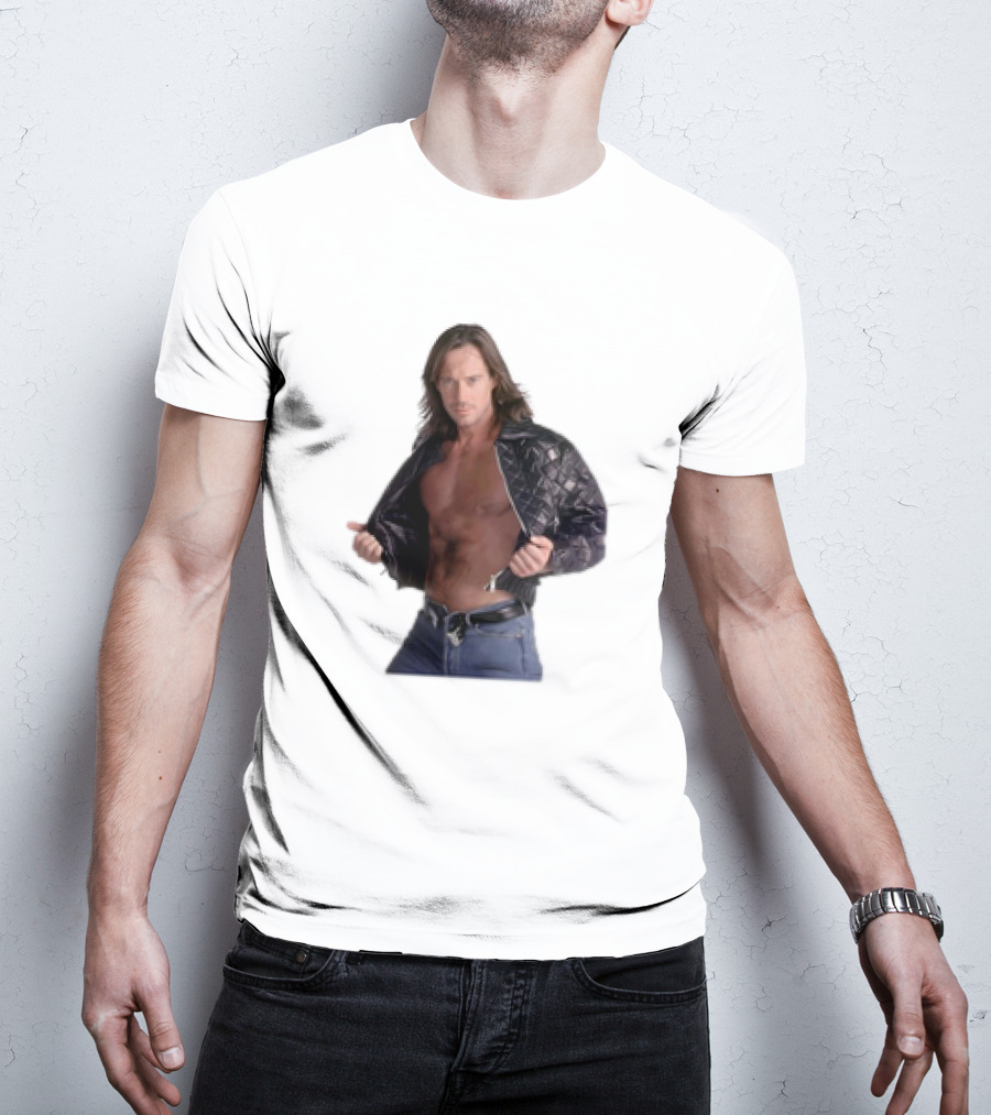 The Night's Kevin Sorbo In Classic Tough-Guy Leather Look T-Shirt