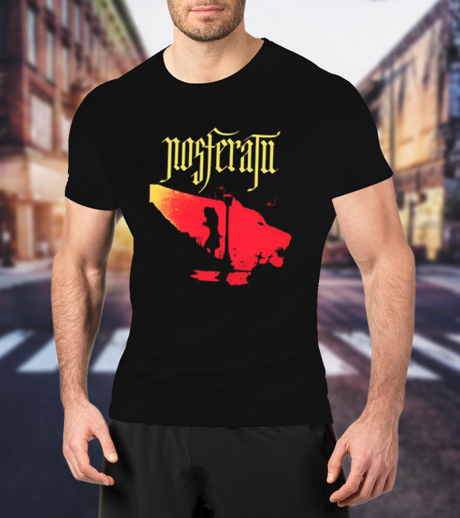 Nosferatu Vampire Silhouette Boat Scene T-Shirt