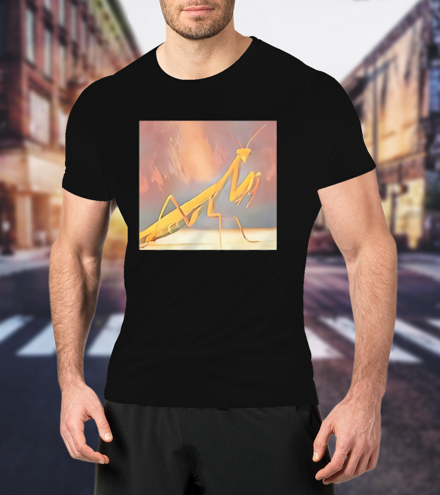 The Praying Mantis Abstract Pastel Insect T-Shirt