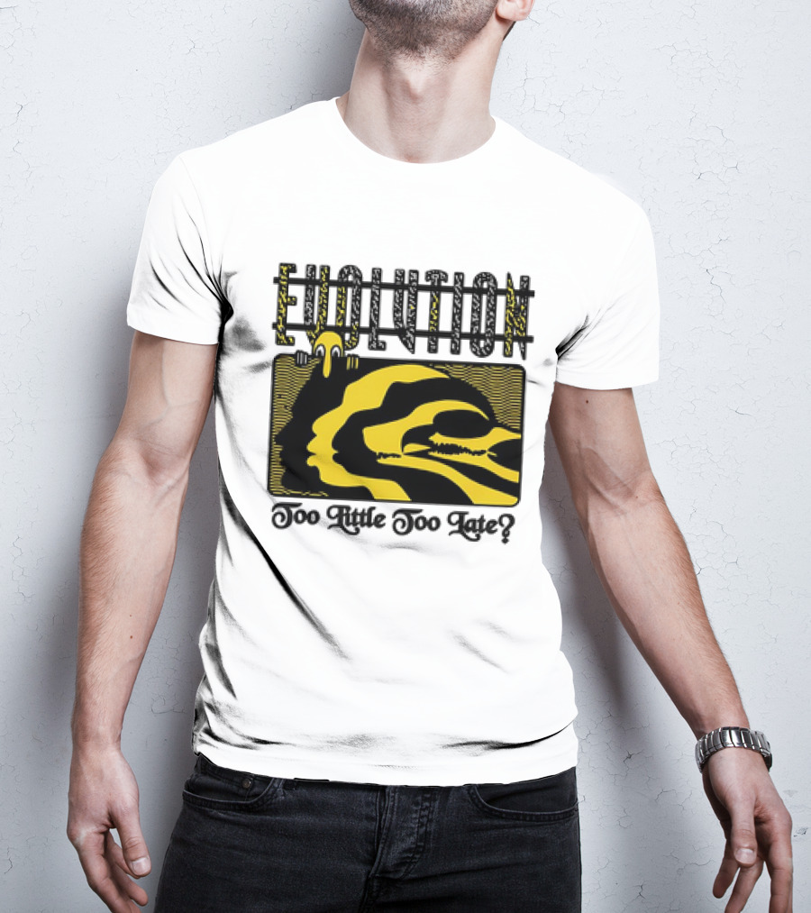 Evolution Too Little Too Late? Bold Yellow And Black T-Shirt