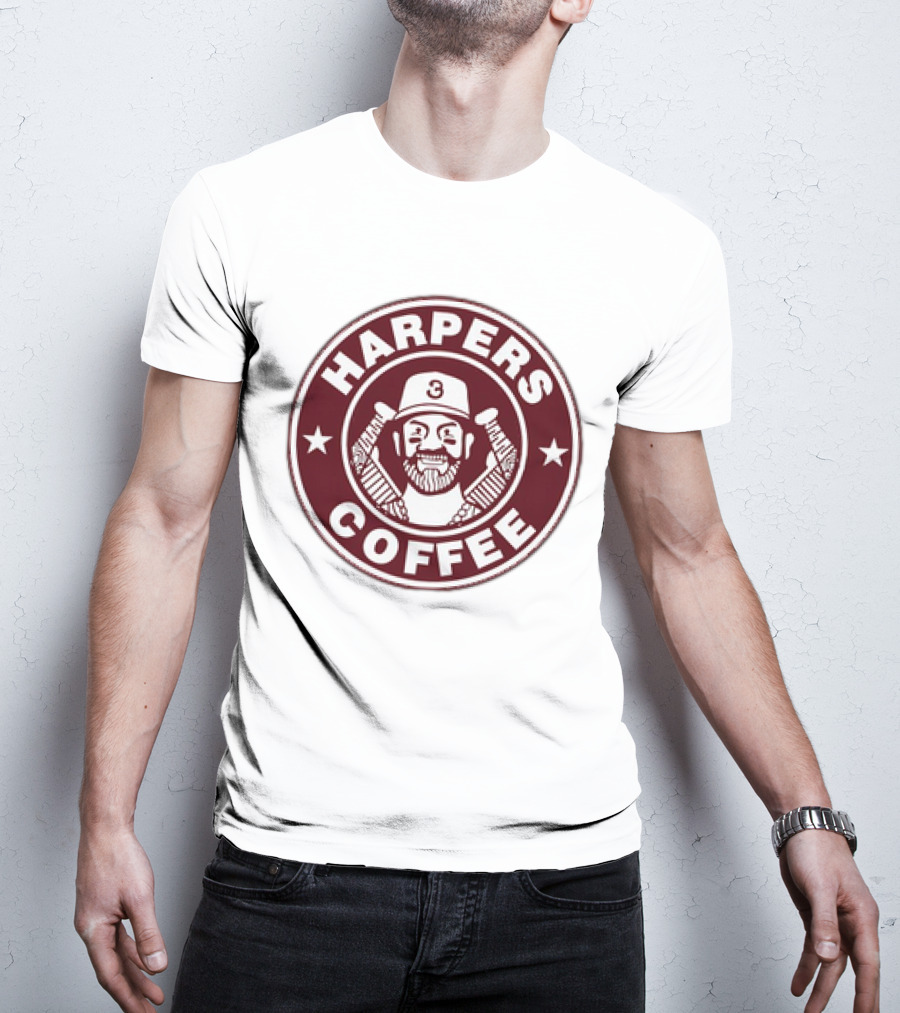 Bryce Harper Harpers Coffee MLBPA Baseball T-Shirt