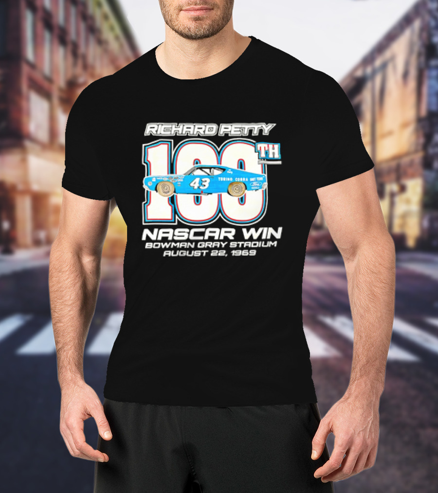 Richard Petty 100th NASCAR Win Bowman Gray Stadium August 22 1969 T-Shirt