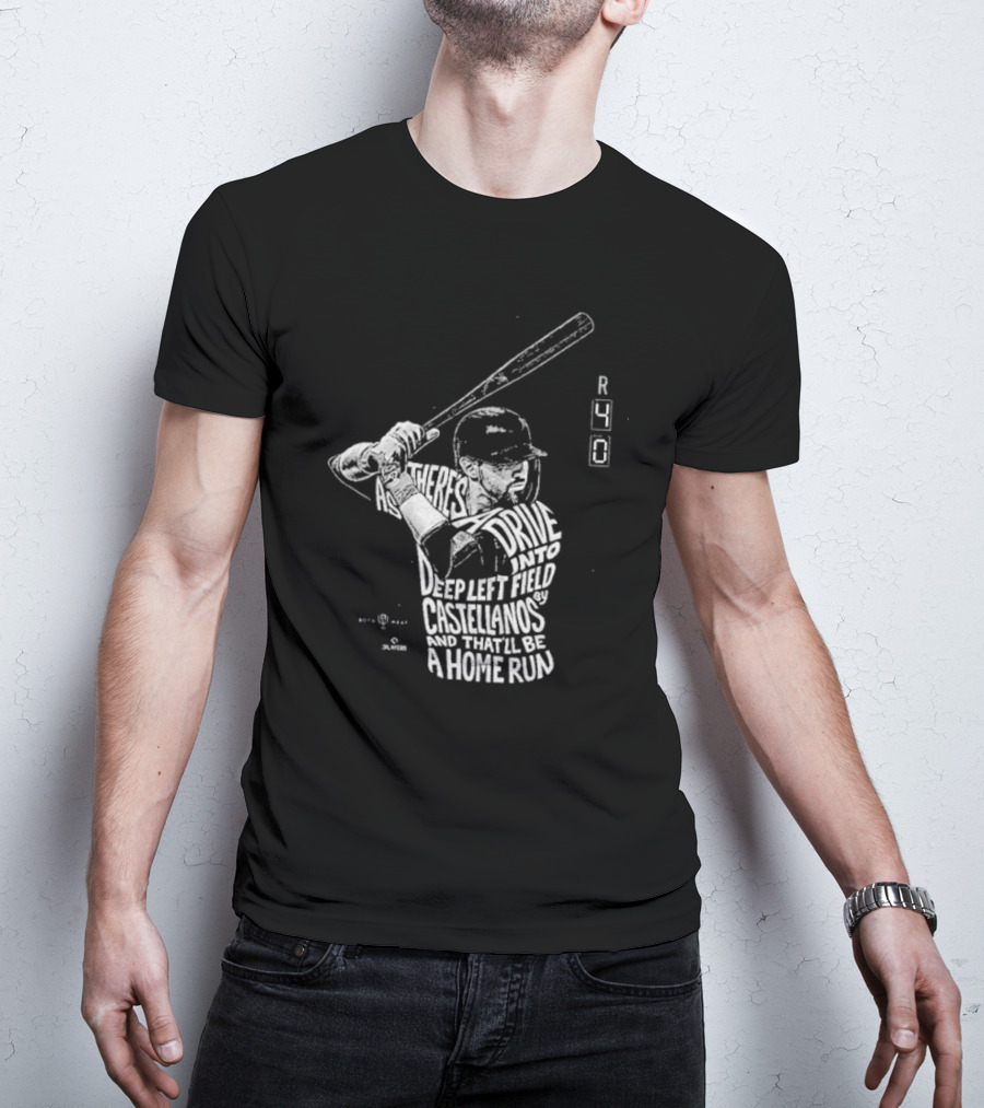 4-0 Ballgame Deep Left Field Castellanos Home Run T-Shirt