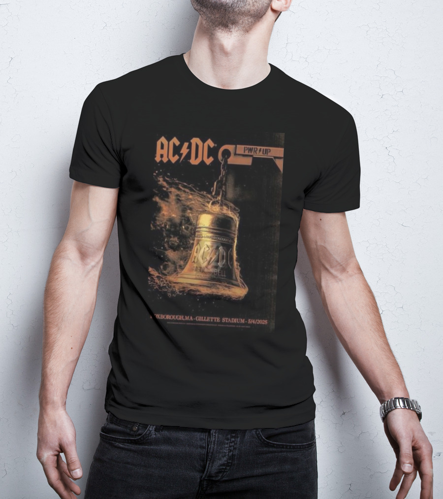 AC DC PWR UP Hells Bell Tour Foxborough MA Gillette Stadium 5/4/2025 T-Shirt