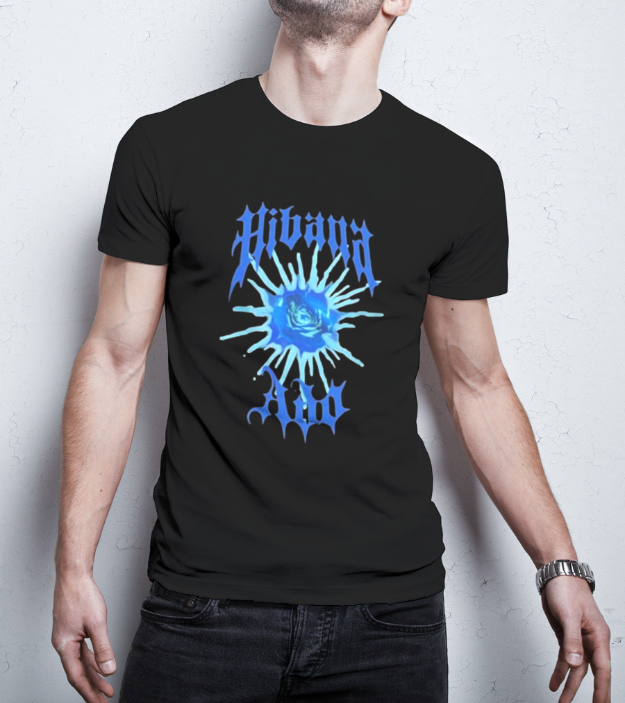 Hibana Ado World Tour 2025 Blue Flower Rose Burst T-Shirt