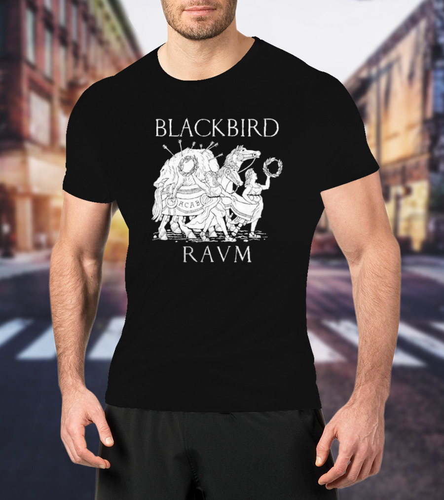 Blackbird Raum ACAB Alex Krokus Bear And Raccoon Procession T-Shirt