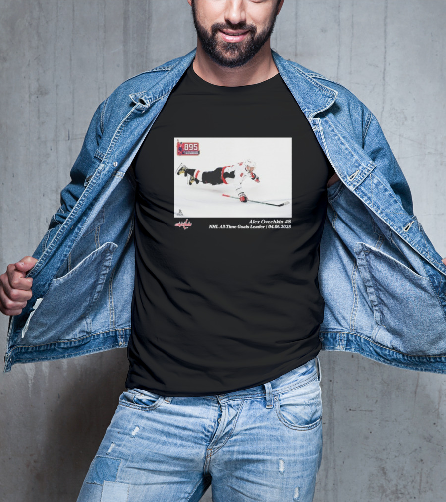 Alexander Ovechkin Washington Capitals 895 NHL All-Time Goals Leader 04.06.2023 T-Shirt