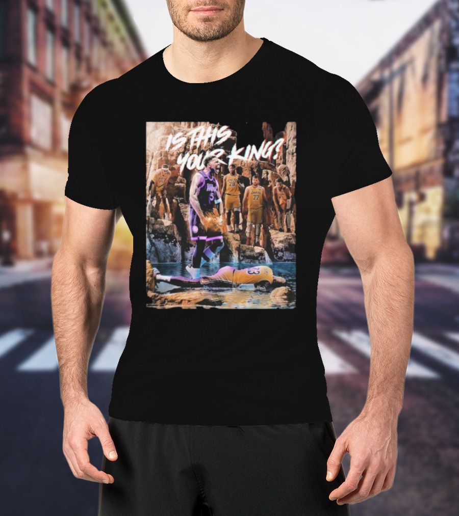 Anthony Edwards Is This Your King Minnesota Timberwolves Eliminate Los Angeles Lakers NBA 2025 T-Shirt