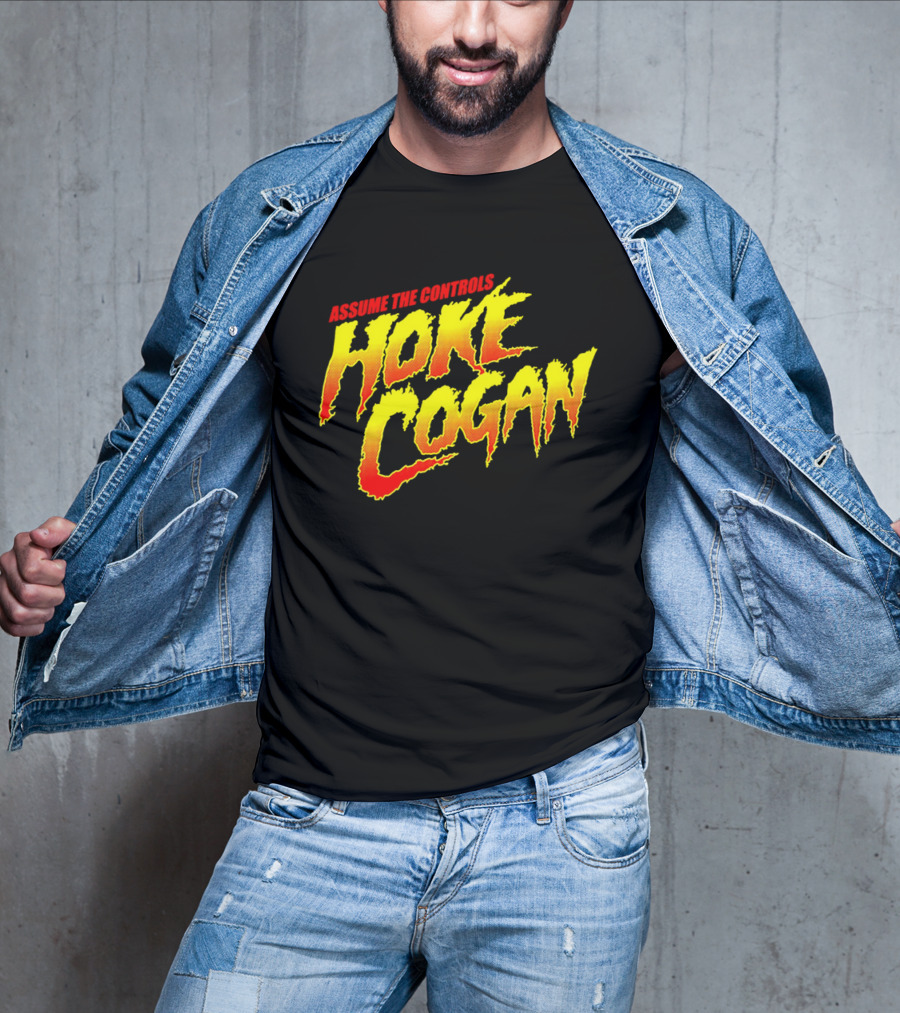 Assume The Controls Hoke Cogan Retro Style Bold Text Influence T-Shirt