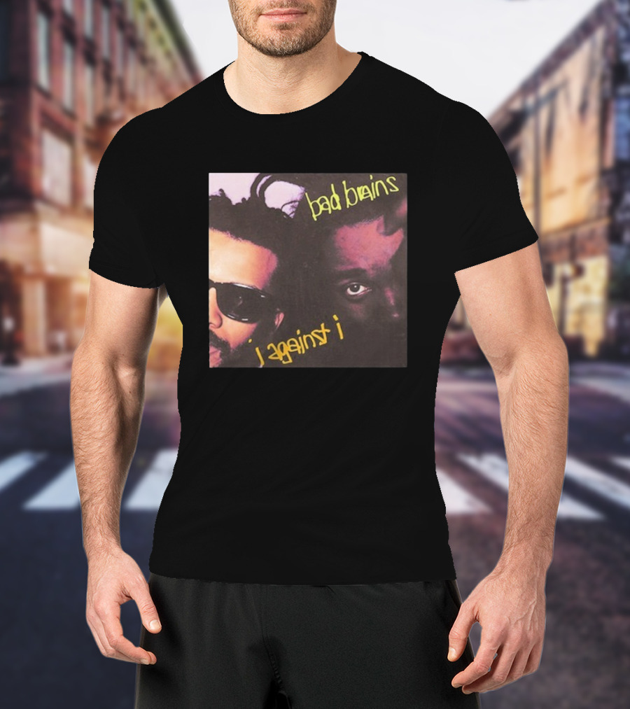 Bad Brains I Against I Album Cover Two Faces With Sunglasses And Dreadlocks T-Shirt