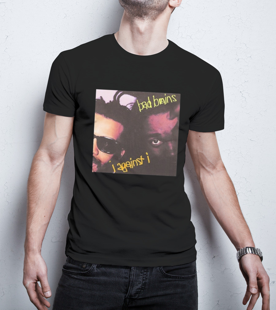Bad Brains I Against I Album Cover Two Faces With Sunglasses And Dreadlocks T-Shirt