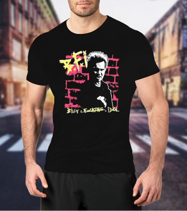 BFI Billy Fcking Idol Brick Wall Graphic T-Shirt