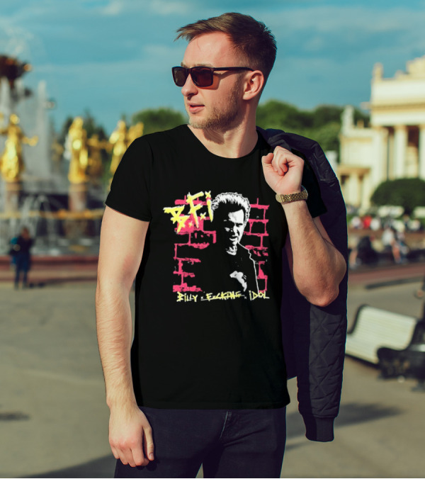 BFI Billy Fcking Idol Brick Wall Graphic T-Shirt