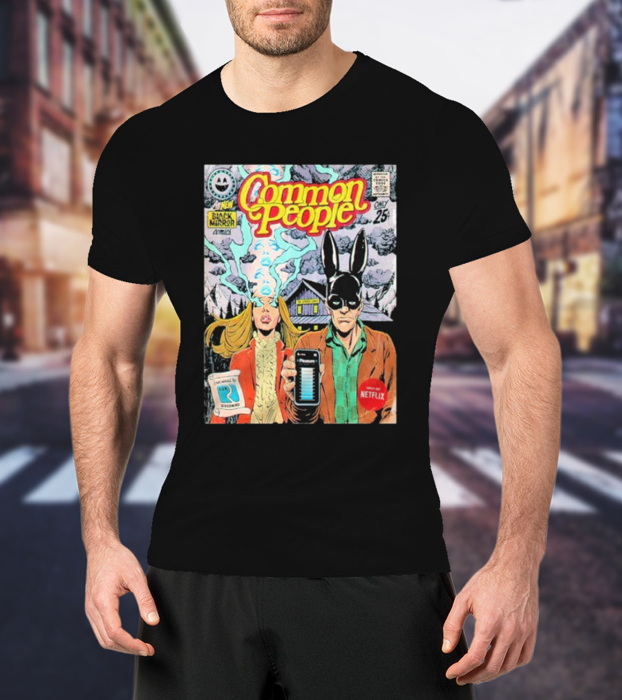 Black Mirror Comics Common People Netflix 2025 T-Shirt