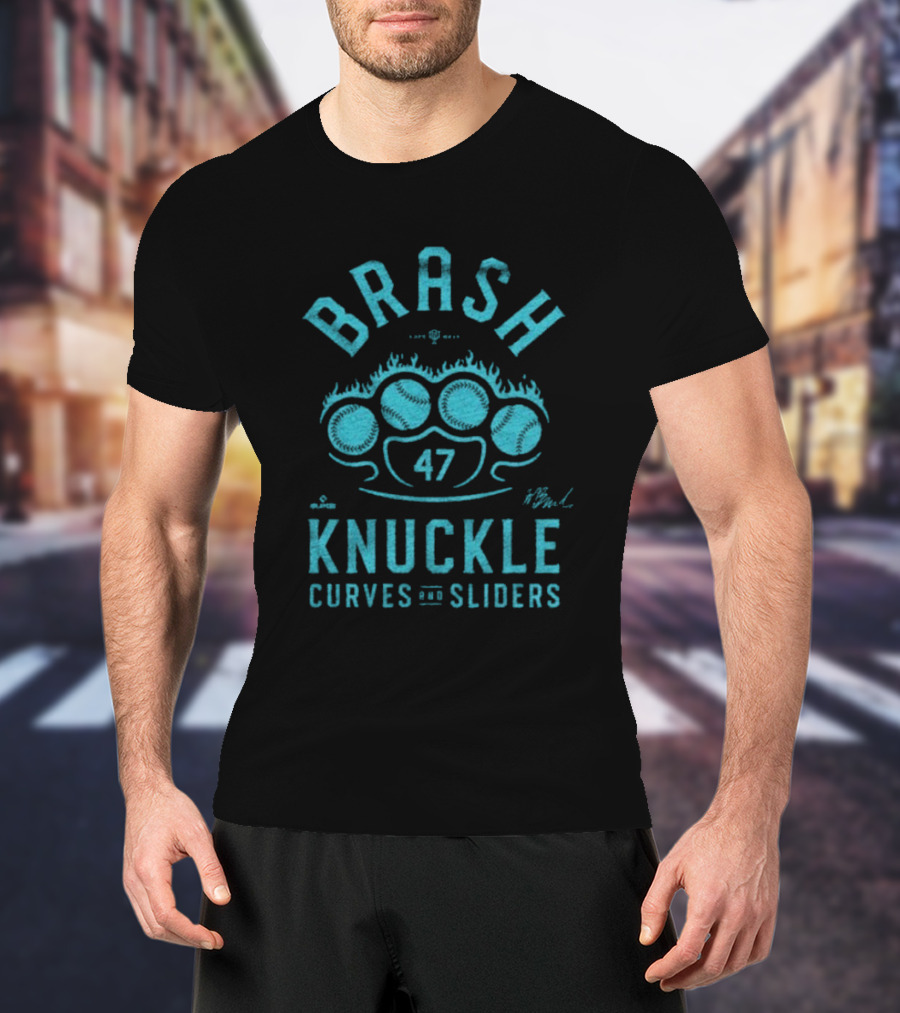 Brash Knuckle 47 Curves And Sliders T-Shirt
