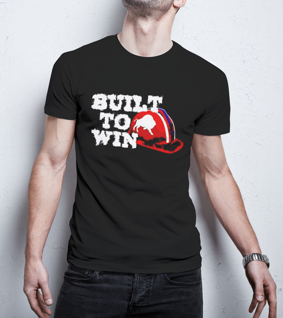 Built To Win Buffalo Bills Helmet Logo T-Shirt