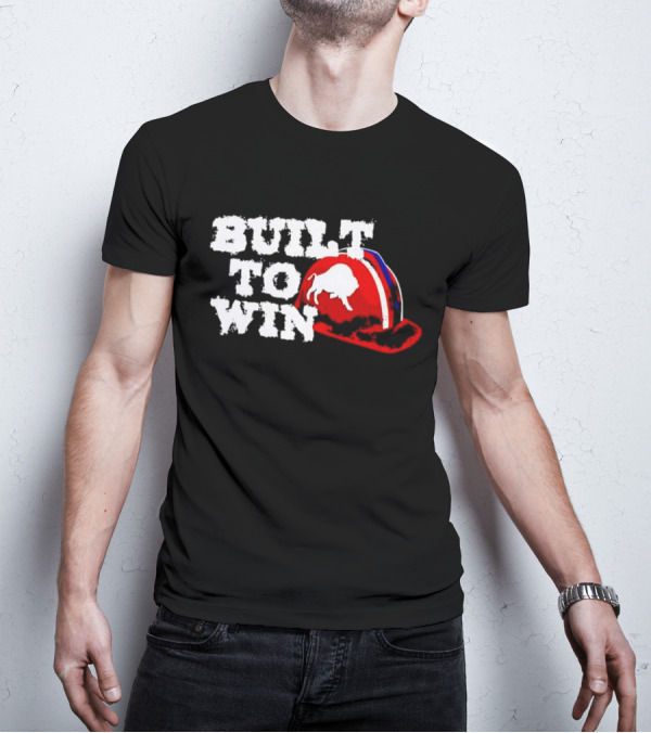 Built To Win Buffalo Bills Helmet Logo T-Shirt