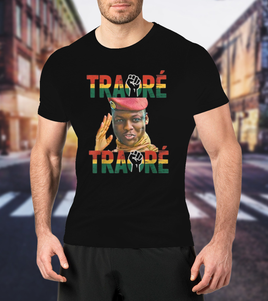 TRAORÉ Burkina Faso Patriotic Fist Symbol Ibrahim Traoré Influence T-Shirt