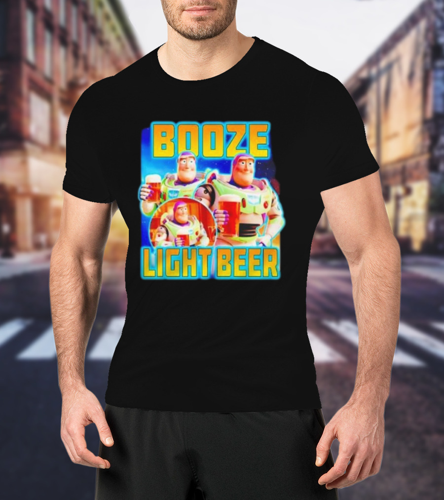 Buzz Lightyear Booze Light Beer Toy Story Parody T-Shirt