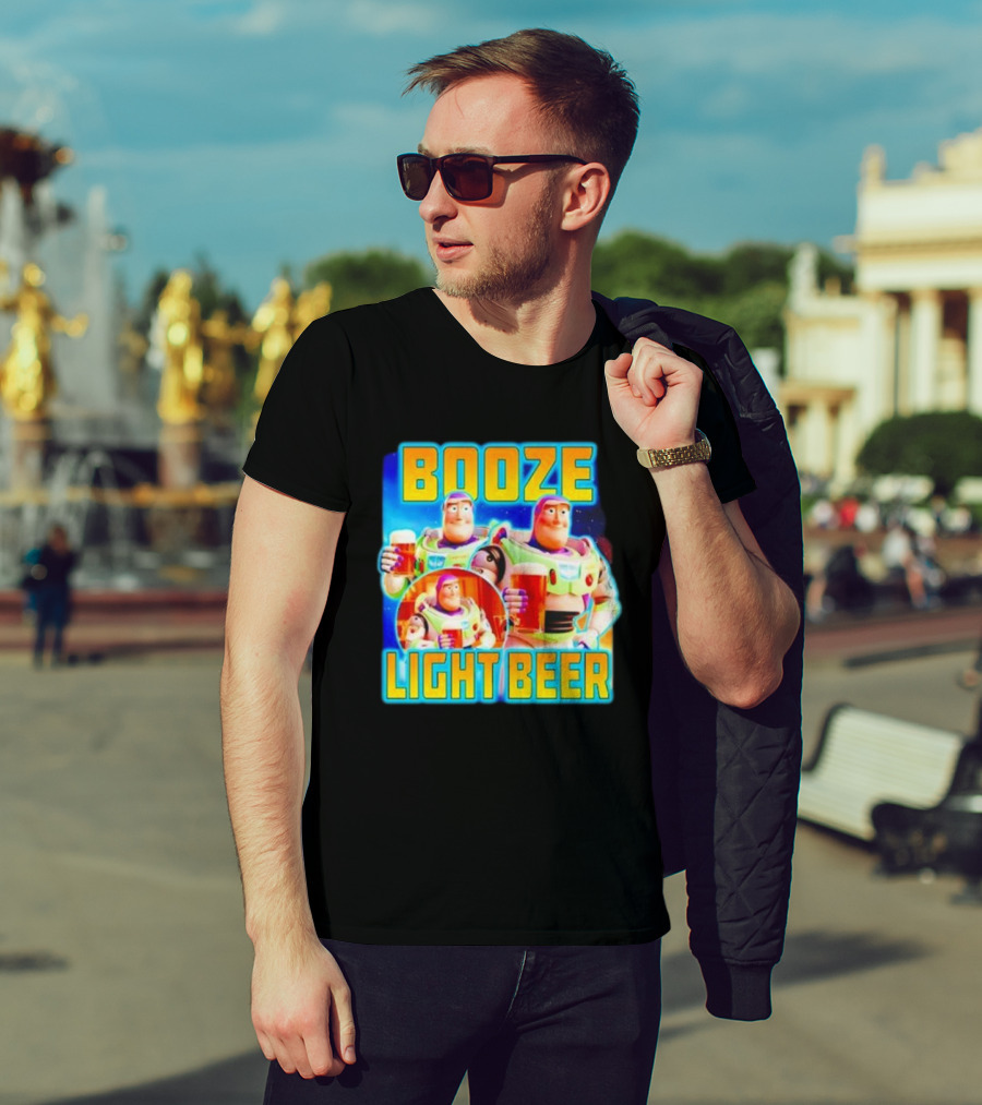 Buzz Lightyear Booze Light Beer Toy Story Parody T-Shirt