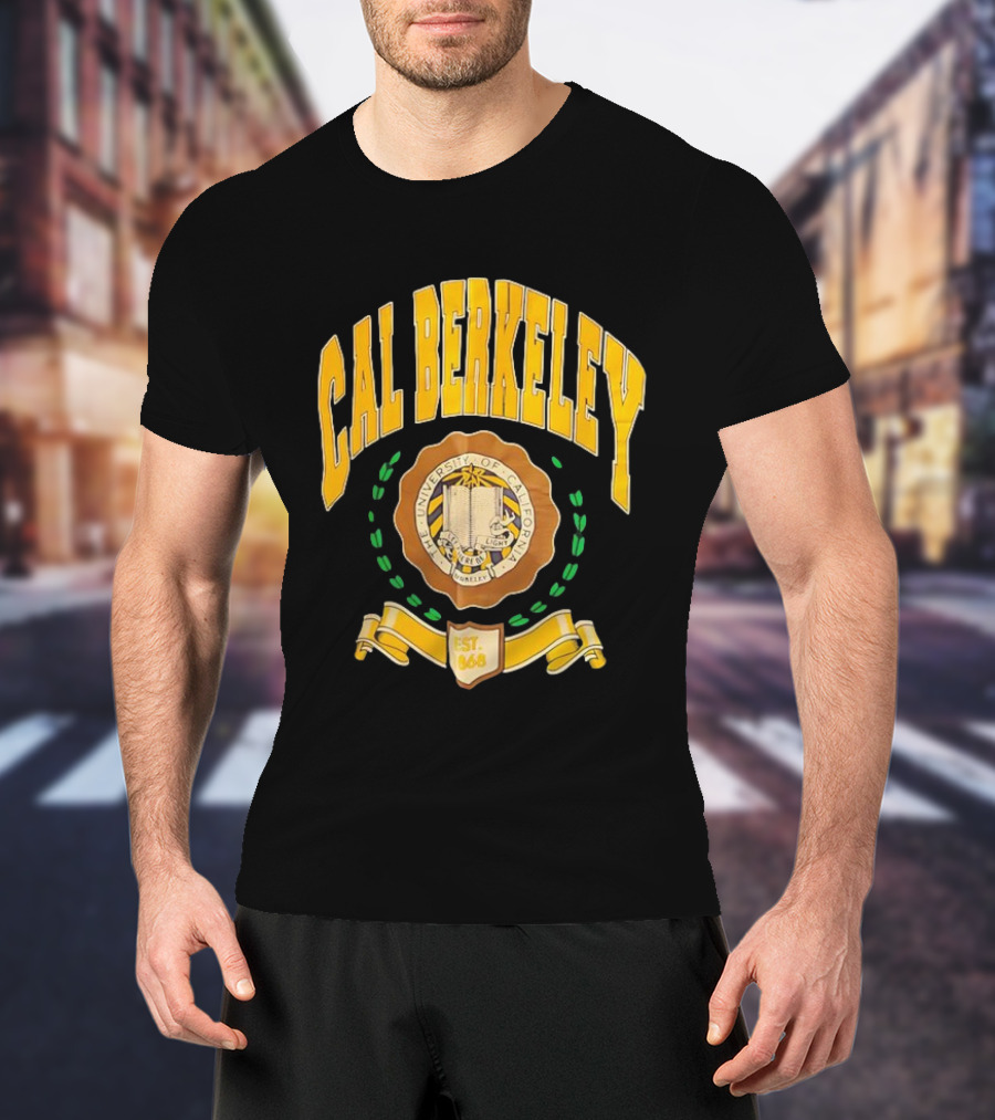 Cal Berkeley University Of California Est 1868 Crest Academic Seal T-Shirt