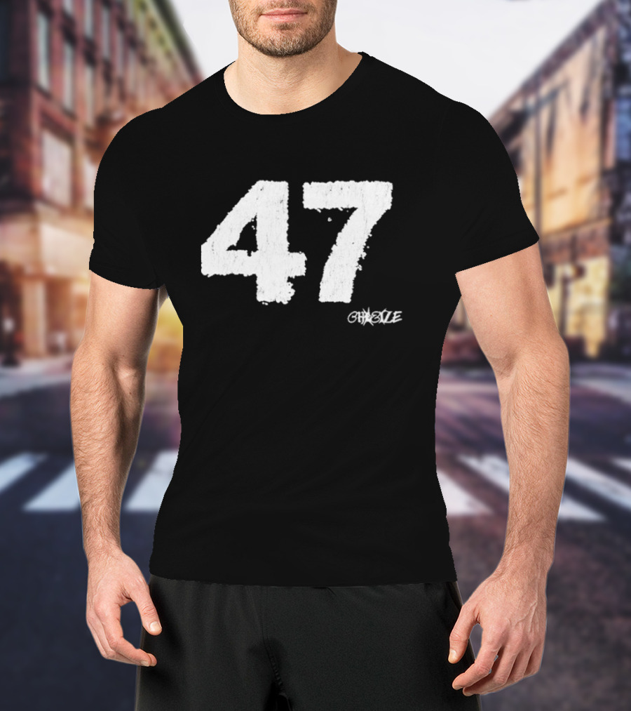 Chezile 47 Vintage Athletic Number Style T-Shirt