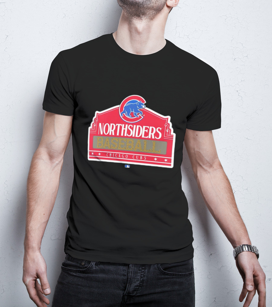 Northsiders Baseball Chicago Cubs Bear Emblem T-Shirt