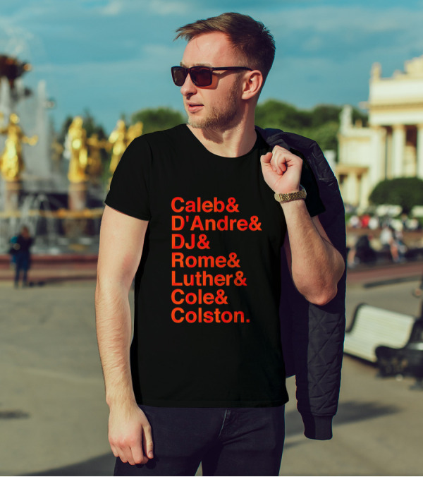 Chicago Football Legends Caleb D'Andre DJ Rome Luther Cole Colston Tribute T-Shirt